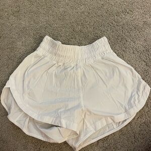 Lululemon Athletica White Athletic Shorts